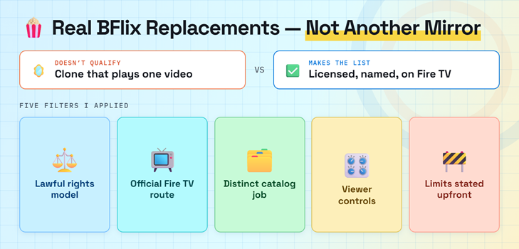 Bflix Replacement Criteria