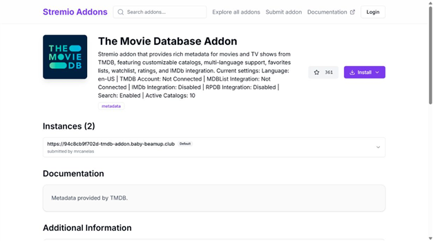 The Movie Database Addon