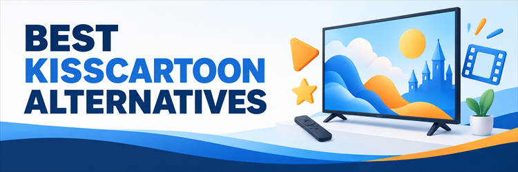 Best KissCartoon alternatives displayed on a television with animation symbols